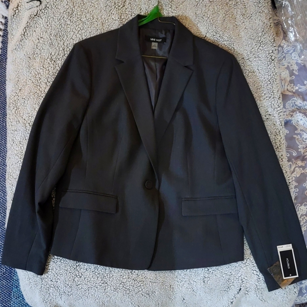 Nine West blazer size 14 Charcoal Gray